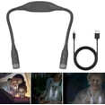 thumbnail image 7 of Neck Reading Light, 11000K Rechargeable Book Light with 4 Light Bulbs, 3 Colors Dimmable Brightness, Bendable Hands Free 12+Hrs Runtime Comfortable Wear for Night Running Reading Crafting, White, 7 of 7