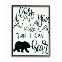 The Kids Room By Stupell I Love You More Than I Can Bear Mountain Typography