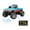 Orange Blue, variant on 1:64 Scale Mini Alloy Remote Control Monster Truck, 2.4G 3-Speed Off-Road RC Car with LED Lights & Shock Absorption, Gift for Teens and Adults