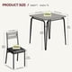 thumbnail image 3 of 3-piece estilo rural dining mesa set para 2: small, space-saving mesa con 2 cozy sillas - gray, ideal para para apartments, 3 of 6