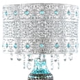 thumbnail image 2 of River of Goods Metal Mosaic Hanging Glass Crystal Table Lamp - 13"L x 13"W x 24.25"H Blue, 2 of 6