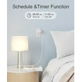 thumbnail image 4 of Wolfrail Mini Prise Intelligente, Prise Wi-Fi Compatible avec Google Home, Télécommande de Protection contre les Surtensions et Fonction de Minuterie, Certifié ETL FCC, 2.4g Wi-Fi Seulement, 10a 1200W, Lot de 4, Blanc, 4 of 5