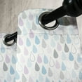 thumbnail image 3 of Ambesonne White Grommet Curtain, Droplets, 50" x 108", Multicolor, 3 of 6