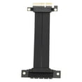 thumbnail image 2 of PCIE 4.0 X4 Extension Cable 16Gbps, Transfer Data with Stability, Support Multi device Installation with Speed, 180 Right Angle Male, 90 Right Angle Female,64PIN Copper, 2 of 7