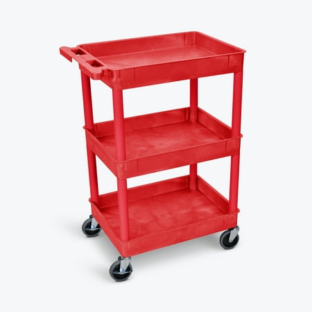 FSE 373-RDSTC111RD Tub Cart - Three Shelves