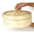 thumbnail image 4 of TrifriBambooSteamerBasket Chinese Handmade Cookware Healthy Food PrepSteamingBaskets For Dumpling Rice, 4 of 6