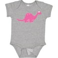 thumbnail image 3 of Inktastic Pink Dinosaur Girls Baby Bodysuit, 3 of 5