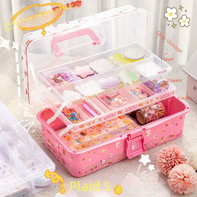 Goo Card Sticker Set Goo Card Cream Gel Hand Account Sticker Storage Box Full Set diy Material Girls Children's Stationery