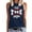 Dark blue, variant on YLHFASHION Baseball Shirt Women Baseball Tank Baseball Tops Tee Cute Workout T Shirts Casual Summer Sleeveless Vest Clearance Women's Tanks & Camis