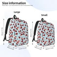 thumbnail image 2 of Rocae Flowers and Lady Bugs for Canvas College Laptop Backpack for Men Women-Small, 2 of 5