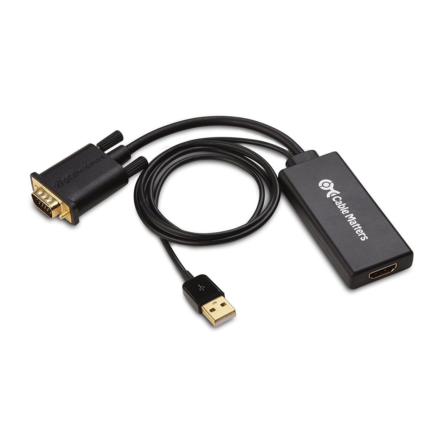 Cable Matters VGA to HDMI Converter (VGA to HDMI Adapter) with Audio Support - image 2 of 4