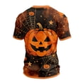 thumbnail image 5 of Halloween Shirts for Men Halloween Pumpkin Graphic Tees Mens Short Sleeve Crewneck Funny Halloween Holiday Costumes Tops, 5 of 5