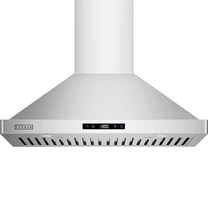 30 in. 400 CFM Ducted Kitchen Wall Mount Range Hood with Light in Stainless Steel