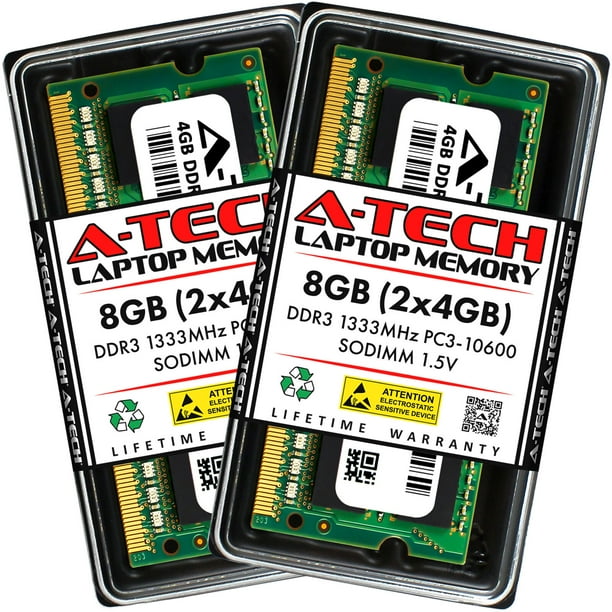 A Tech 8gb 2 X 4gb Pc3 Laptop Sodimm Ddr3 1333 Mhz 4pin Memory Ram 8g 4g Walmart Com Walmart Com