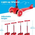 thumbnail image 2 of Kick Scooter Best Choice Products para niños con ruedas iluminadas, color rojo, 2 of 7