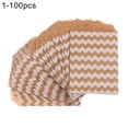 thumbnail image 1 of 100Pcs Wave Dot Candy Biscuit Popcorn Kraft Paper Packing Bags Pastry Pouch, 1 of 7
