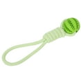 thumbnail image 4 of Cotton Rope Outdoor Ball Dog Leakage Clean Teething Rubber Chewing Toys Pet SupplyGreen, 4 of 9