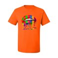 thumbnail image 2 of Wild Bobby, Colorful Painted Lip, Streetwear, Men Graphic Tee, Orange, Small, 2 of 5