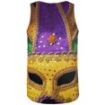 thumbnail image 2 of Mardi Gras Mask All Over Mens Tank Top Multi SM, 2 of 2