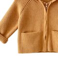 thumbnail image 5 of Agkizg Baby Girls Hooded Raglan Jacket Zip Up Cute Winter Coat with Pockets Solid Color Warm Casual Outerwear for Toddler, 5 of 5