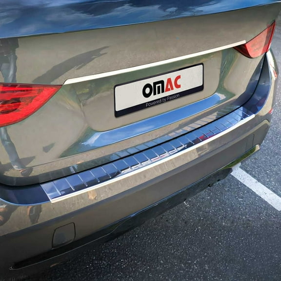 OMAC Rear Bumper Sill Cover Protector Guard for BMW X1 E84 2013-2015 Stainless Steel