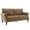 Brown-Loveseat, variant on Ktaxon Modern Accent Chair, Linen Single Sofa with Wood Legs, Reading Armchair for Living Room, Bedroom, Office Green