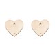 thumbnail image 2 of Bewildely Paquete de 100 rebanadas de Adornos colgantes Regalos colgantes pulidos Corazón en blanco Recorte de natural Hecho a mano para el corazón 30 mm 2Conjunto, 2 of 6