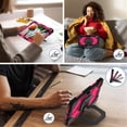 thumbnail image 6 of Heavy Duty Shockproof Case for Samsung Galaxy Tab S11,Anti drop silicone+PC Layer Protective Case 360 ° Rotating Square Handle Stand With Shoulder Strap,Rose pink,For Galaxy Tab S11, 6 of 7