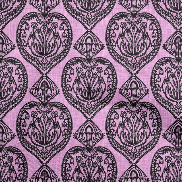 oneOone Coton Flex Rose Tissu Bloc Matière de Robe Tissu Imprimé Tissu au Yard 40 Pouces Wide-EG