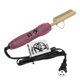 thumbnail image 1 of Hair Straightener Brush Stylish Rhinestones Fast Heating Straightener Comb for Hair Styling Rose Red Plug 220V, 1 of 5