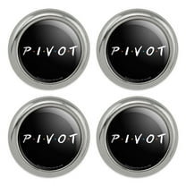 Friends PIVOT Metal Craft Sewing Novelty Buttons - Set of 4