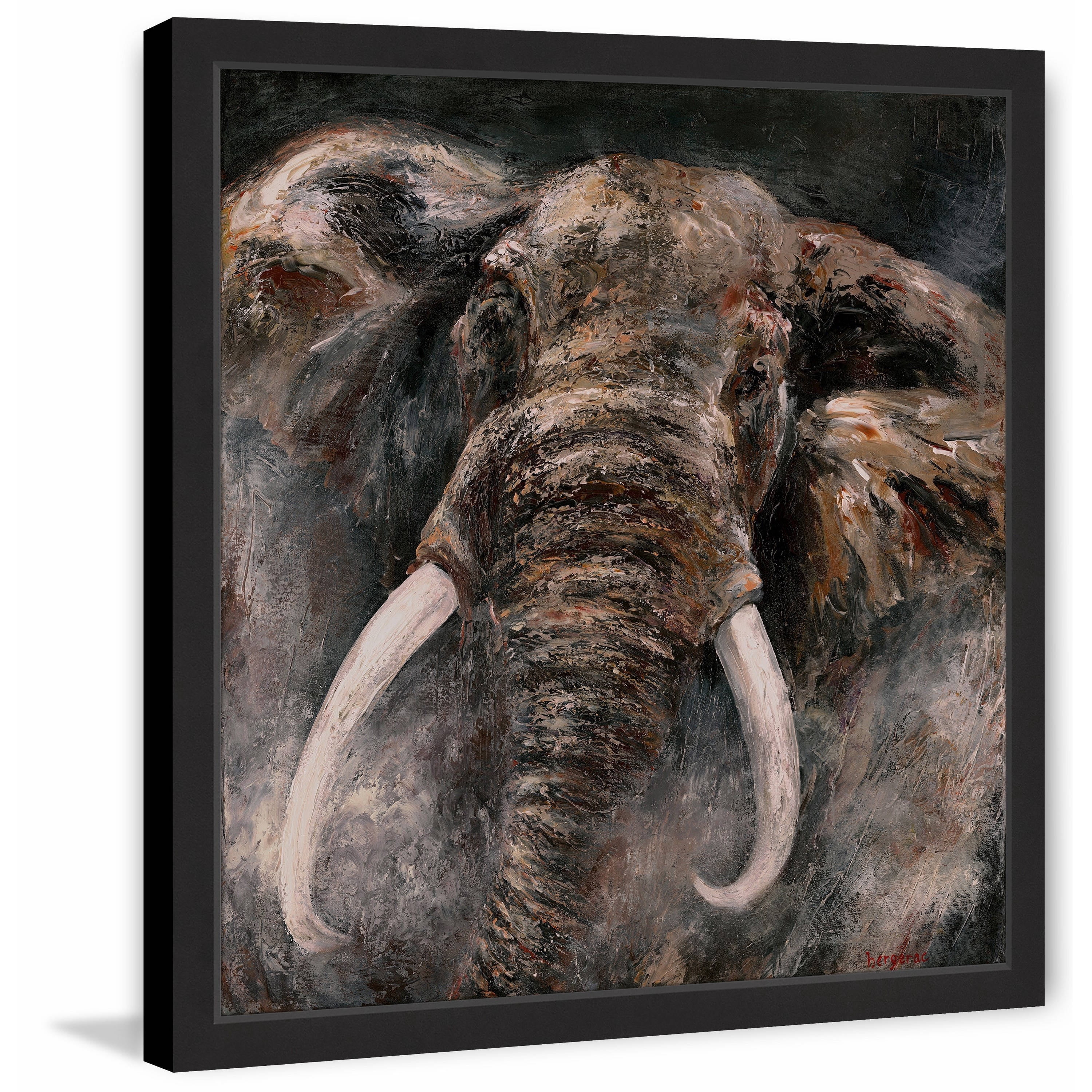 Marmont Hill "Eye for an Eye" by Bergerac Framed Painting Print