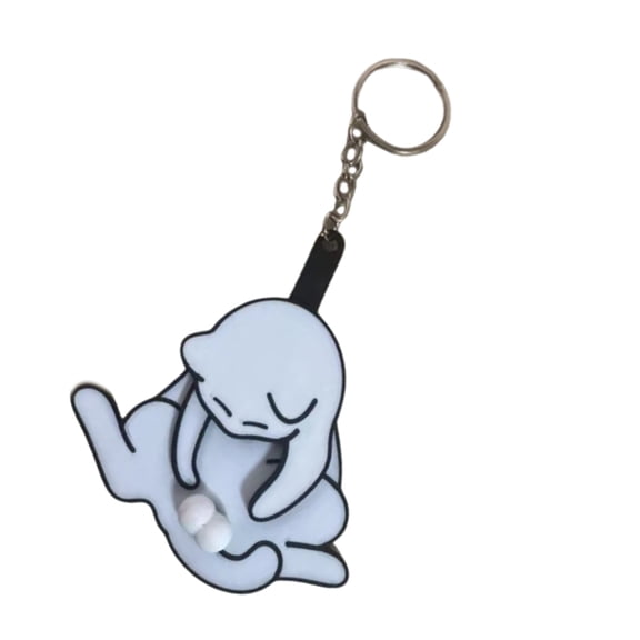 ROZYARD Delightful Cat Play Spinning Balls Keychain Charm Keyring Bag Accessory