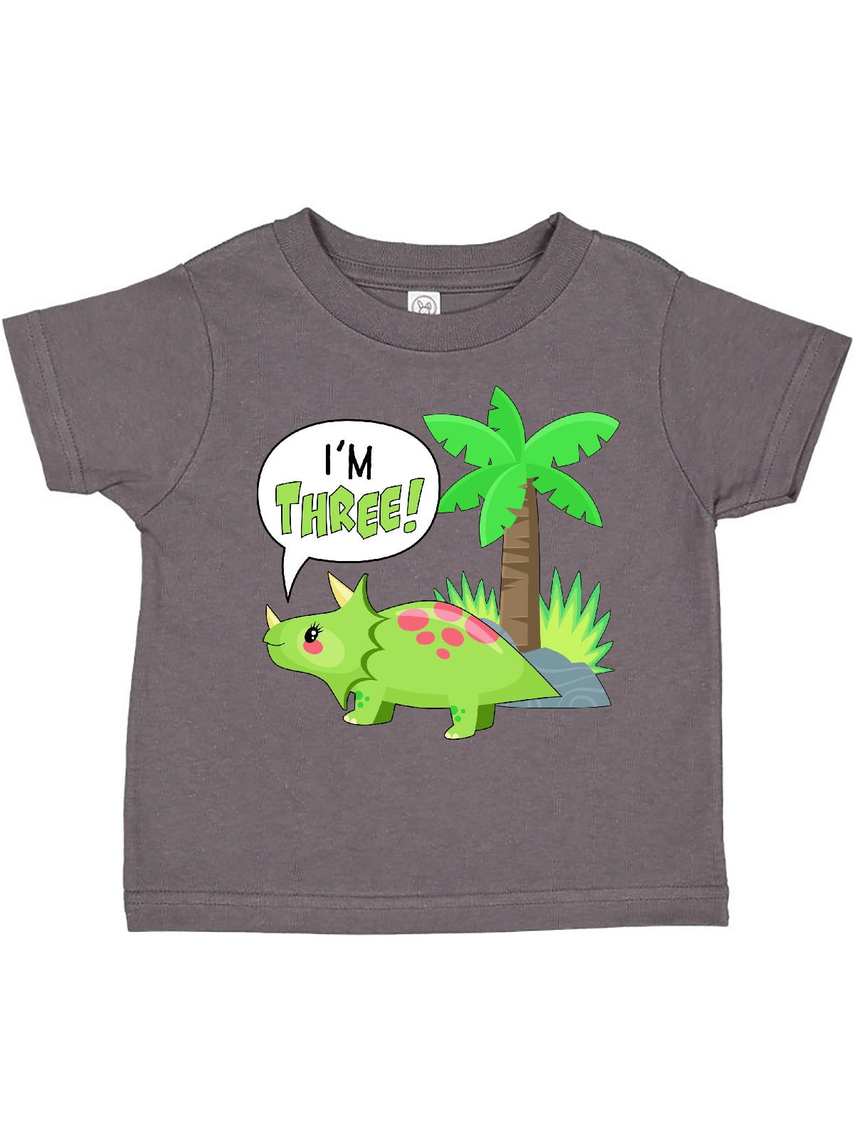 Inktastic Dinosaur Party-Third Birthday Toddler T-Shirt Birthdays Third 3rd Girl 