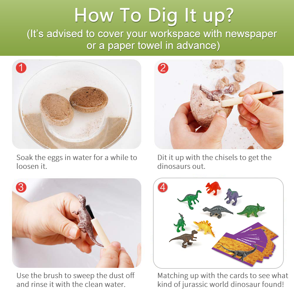 Piano Potato 12-Pack Dinosaur Egg Dig Kit photo 5