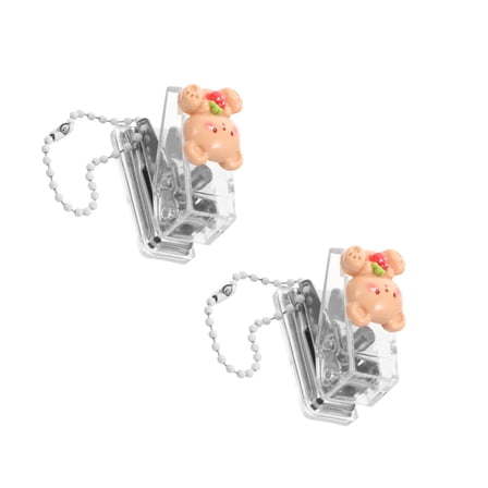 FRCOLOR 2pcs Desktop Hole Punch Tool Hole Puncher Binder Puncher Paper Single Hole Puncher Office Supply