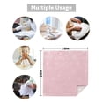 thumbnail image 5 of Boanket Pink Christmas Snowflake Cloth Napkins Set of 6, Holiday Napkins for Baby Shower, Winter Snowflake Xmas Washable Reusable Dinner Napkins for Cocktail Wedding Party, 20 x 20 Inch, 5 of 7