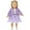 Purple, variant on PEONAVET New Born Doll Clothes, 2 Pcs Born Dress Set for 12-18 Inch Baby Doll, Doll Clothes Accessories Gifts for Girls