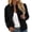 Black, variant on Women's Full Zip Cable Knit Cardigan Sweater Crew Neck Long Sleeve Bomber Style Jacket with Ribbed Trim