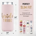 thumbnail image 3 of Prazoli Bachelorette Can Coolers, Bridal Party Gifts, Bridal Shower Party Favors, Slim, Bride Tribe, 12-Pack, 3 of 7