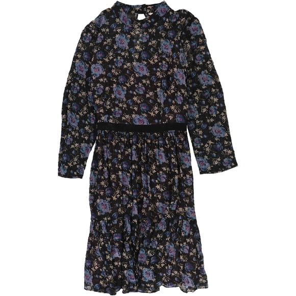 Vestido acampanado Rebecca Taylor Solstice negro 6