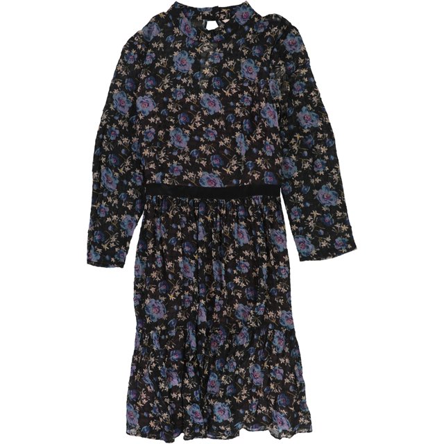 Vestido acampanado Rebecca Taylor Solstice negro 6