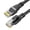 Black, variant on Cat6 Networking Cable Shielded Internet Cable for Routers Laptops Computer TVs Box Up to 100Mbps for Home Offices Use