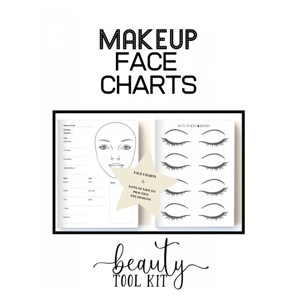 Makeup Face Charts Makeup Artist Drawing Coloring Face 