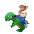 thumbnail image 1 of Disfraz inflable de dinosaurio para montar en Halloween, accesorios de actuación, juguete para padres e hijos, disfraz de muñeco inflable de dinosaurio, ropa inflable, 1 of 6