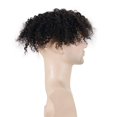 thumbnail image 6 of EseeWigs Human Hair 6x8inch Toupee For Men Hairpiese Replacement Systems Men Toupee Mono Lace with PU Around Curly Wig, 6 of 6