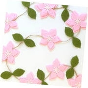 FREEAMG Flowers Felt Ballerina Valentines Day Tea Party Garland