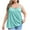 Mint Green, variant on Aboser Women's Plus Size Cami Tank Top with Built in Bra Loose Fit Spaghetti Stap Camisole Summer Casual Basic Shirts Comfy Sleeveless Tanks Thin Scoop Neck Tee Shirt