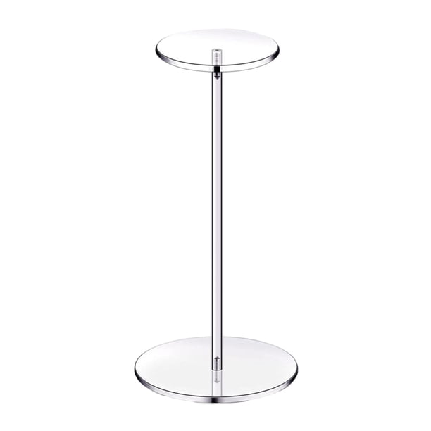 Perchero Estante de almacenamiento de tapa de acrílico Marco de soporte de sombrero redondo resistente Decoración del hogar (40 cm) Tmvgtek Libre de BPA