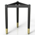 thumbnail image 2 of Mil Solid Wood End Table Base, Black, 2 of 11